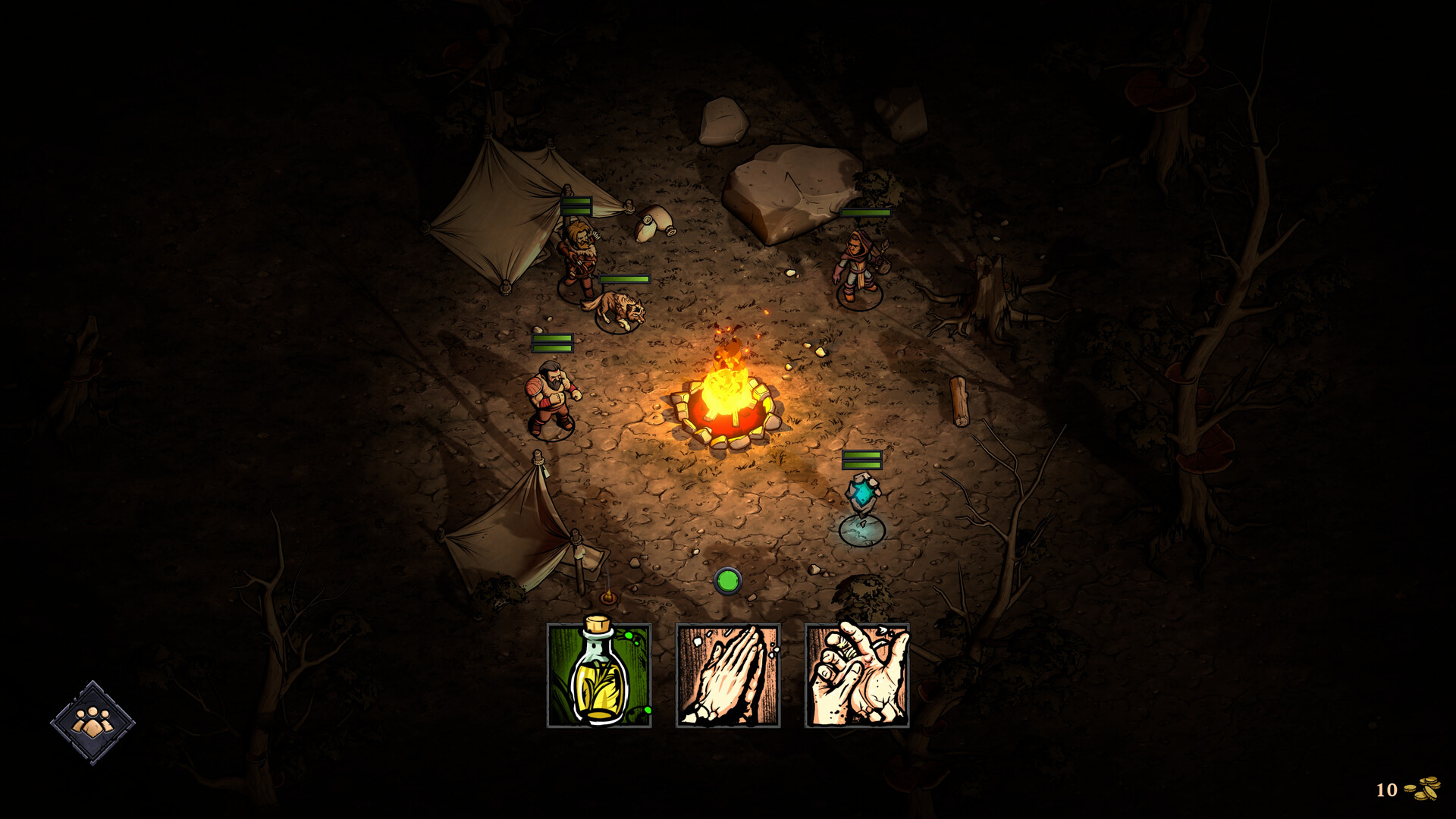 Blightstone gameplay showing tips for beginners